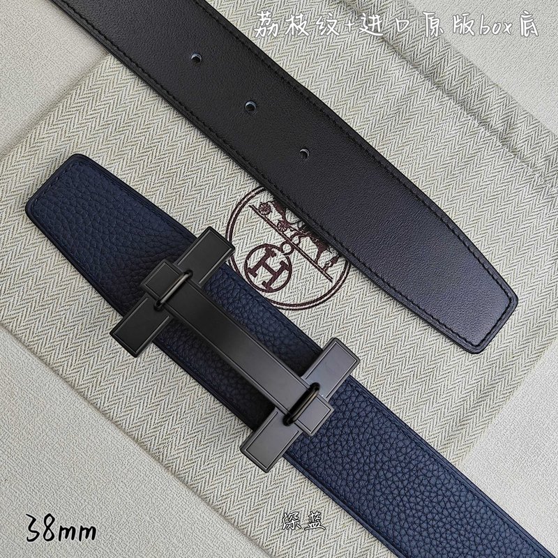 에르메스 양면 소가죽 벨트 38mm H 버클 001-220751
