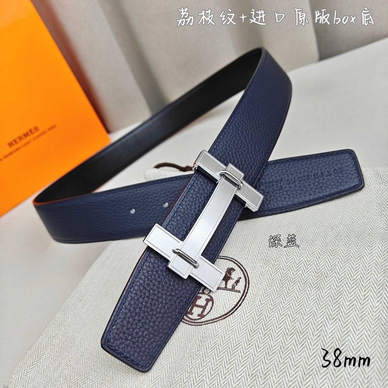 에르메스 양면 소가죽 벨트 38mm H 버클 001-220751