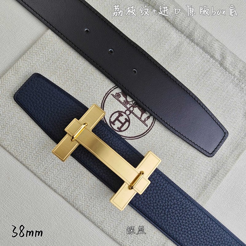 에르메스 양면 소가죽 벨트 38mm H 버클 001-220751