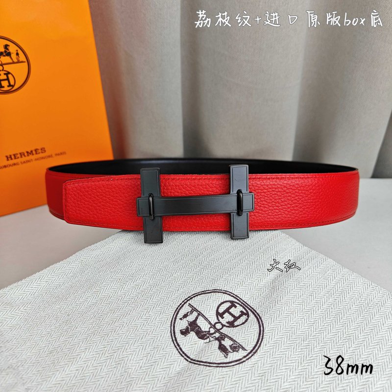 에르메스 양면 소가죽 벨트 38mm H 버클 001-220753