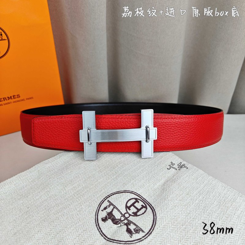 에르메스 양면 소가죽 벨트 38mm H 버클 001-220753