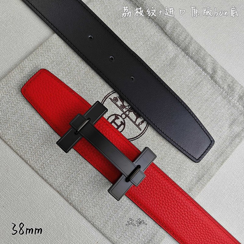 에르메스 양면 소가죽 벨트 38mm H 버클 001-220753