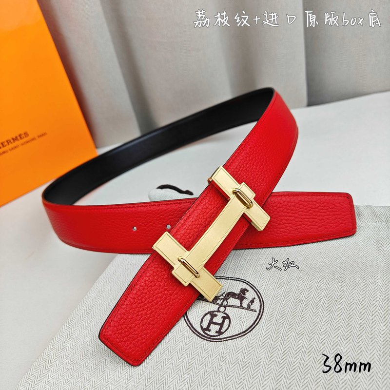 에르메스 양면 소가죽 벨트 38mm H 버클 001-220753