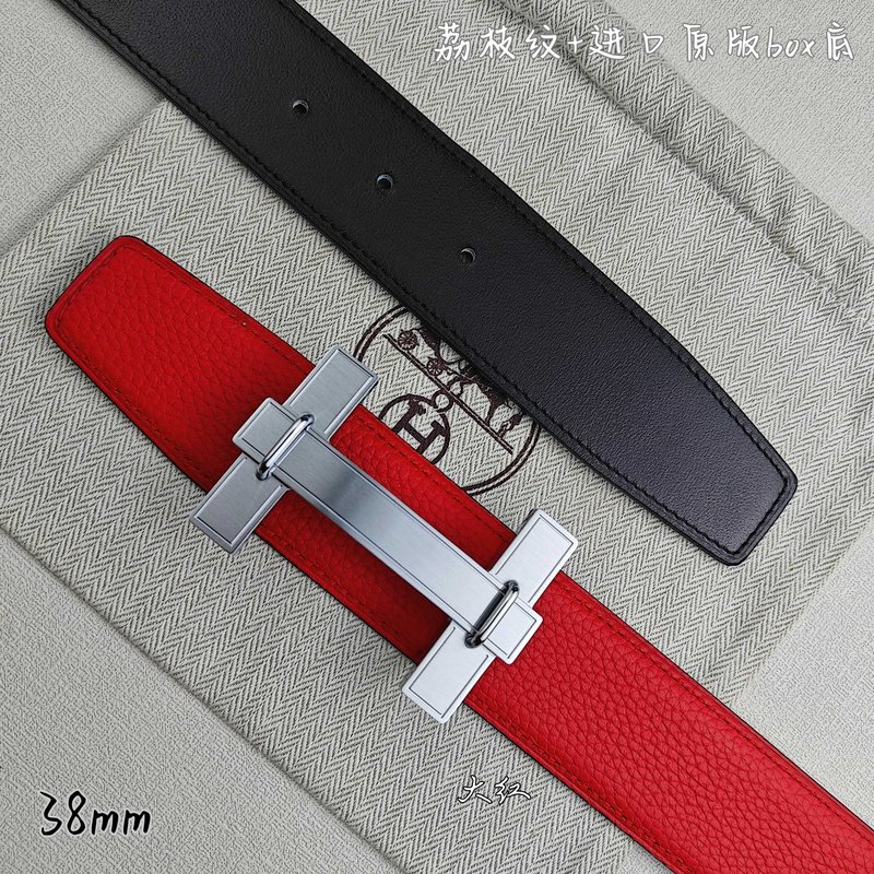 에르메스 양면 소가죽 벨트 38mm H 버클 001-220753