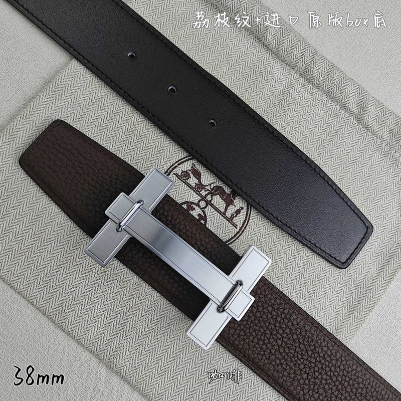에르메스 양면 가죽 벨트 H 버클 38mm 001-220756