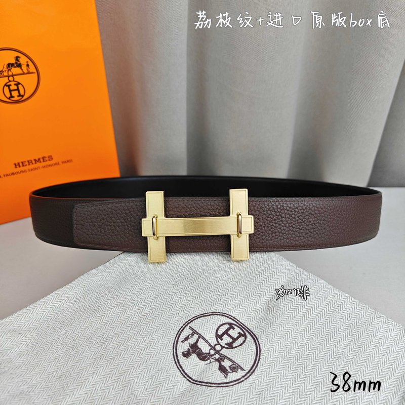 에르메스 양면 가죽 벨트 H 버클 38mm 001-220756