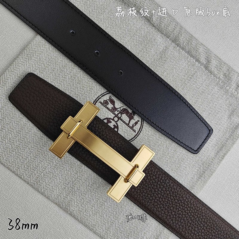 에르메스 양면 가죽 벨트 H 버클 38mm 001-220756