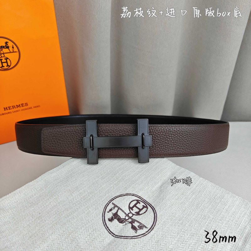 에르메스 양면 가죽 벨트 H 버클 38mm 001-220756