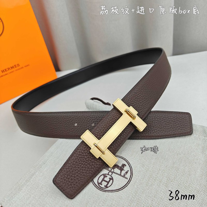 에르메스 양면 가죽 벨트 H 버클 38mm 001-220756
