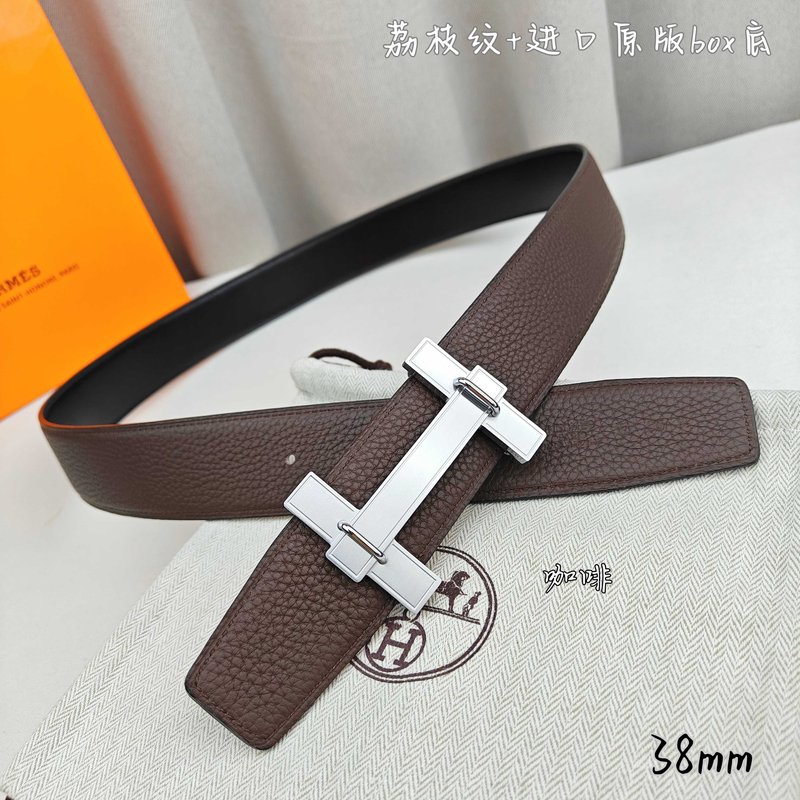 에르메스 양면 가죽 벨트 H 버클 38mm 001-220756