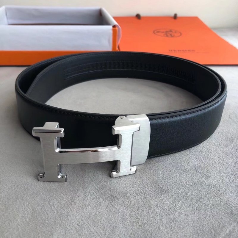 에르메스 35mm 블랙 H 버클 자동 벨트 001-220758