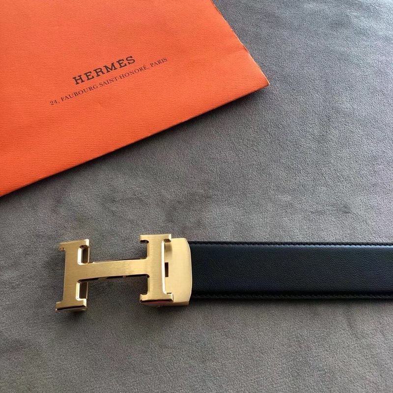 에르메스 35mm 블랙 H 버클 자동 벨트 001-220759