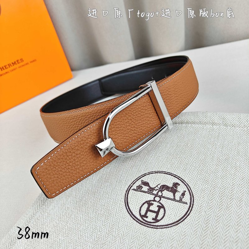 에르메스 쌍두 벨트 토고 가죽 38mm 001-220761