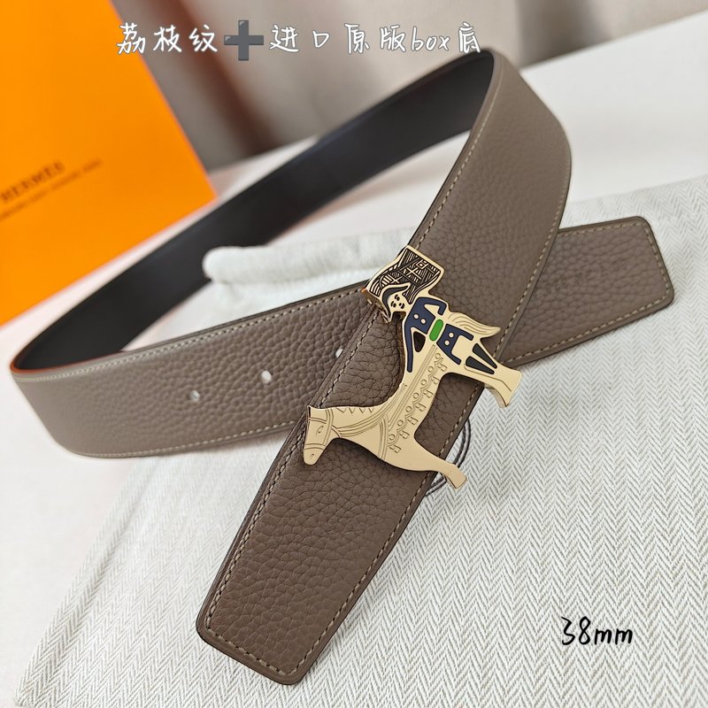 에르메스 양면 H 버클 소가죽 벨트 38mm 001-220788