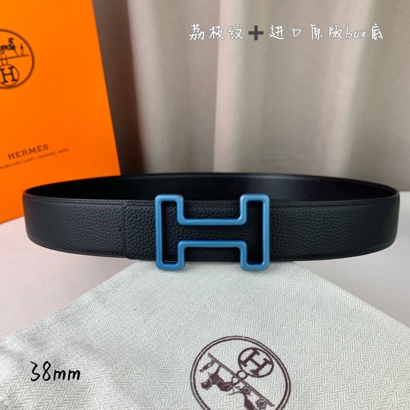 에르메스 클래식 블랙 리치 그레인 벨트 001-220792