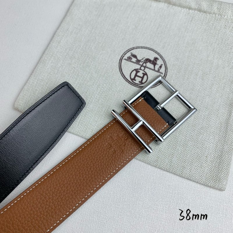 에르메스 수입 소가죽 양면 핀 버클 벨트 38mm 001-220815