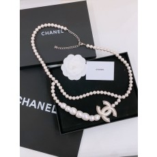 샤넬 펄 메탈 체인 목걸이 001-220924