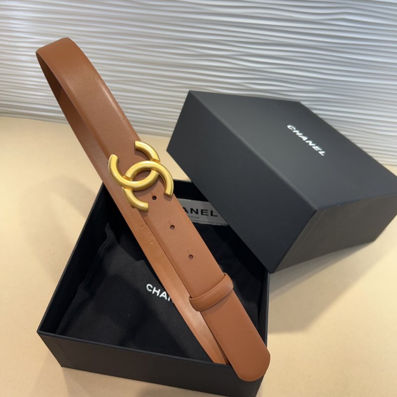 샤넬 24c 소 가죽 벨트 3.0cm 001-220929