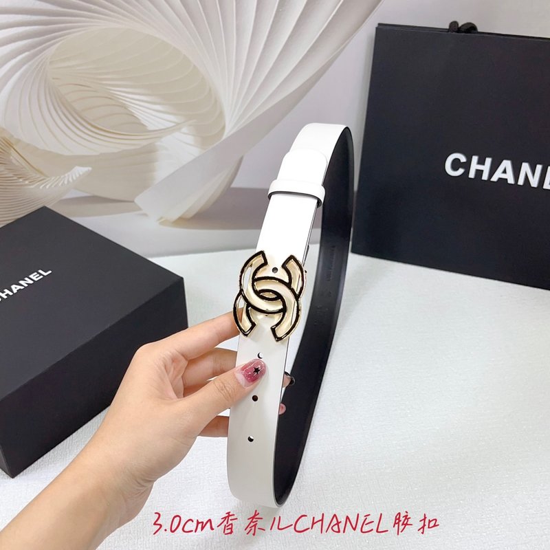샤넬 3.0cm 양면 평직 벨트 001-220930