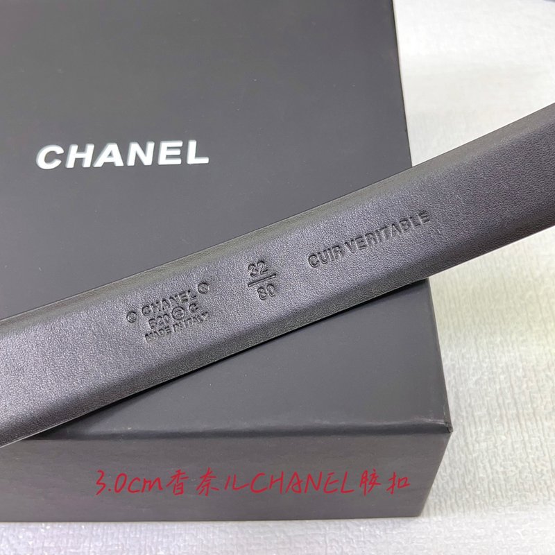 샤넬 3.0cm 양면 평직 벨트 001-220930