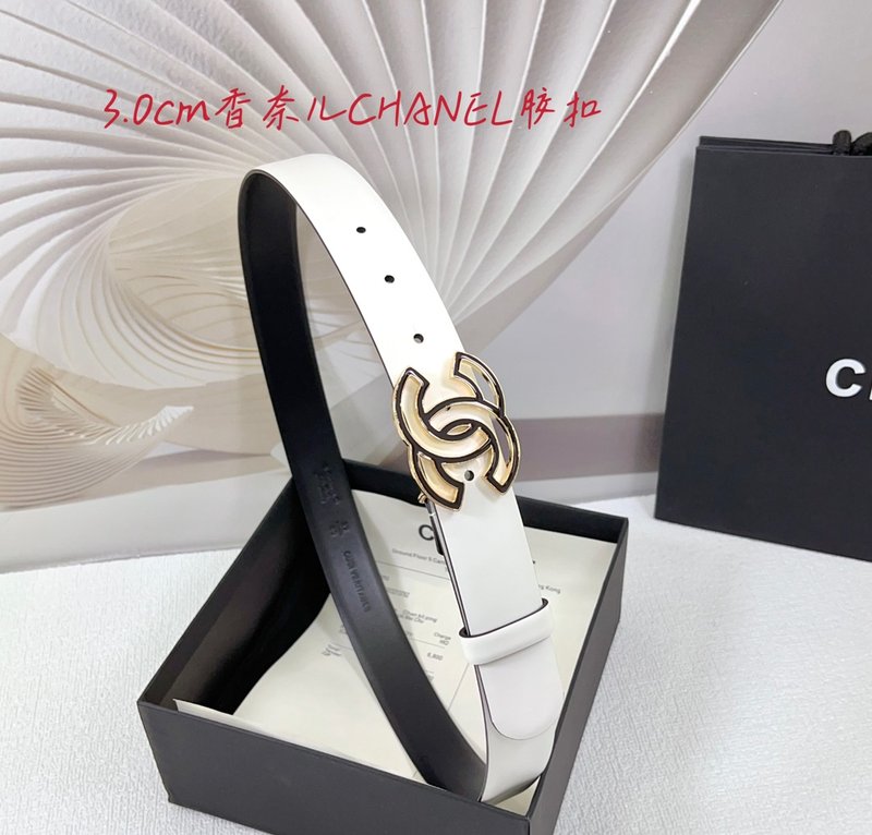 샤넬 3.0cm 양면 평직 벨트 001-220930