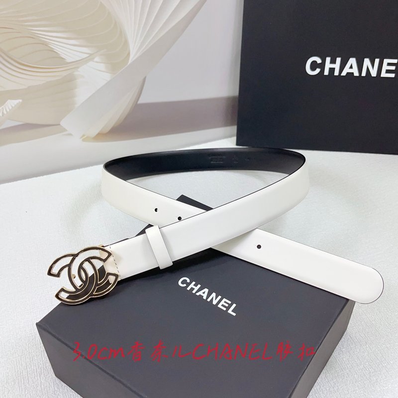 샤넬 3.0cm 양면 평직 벨트 001-220930