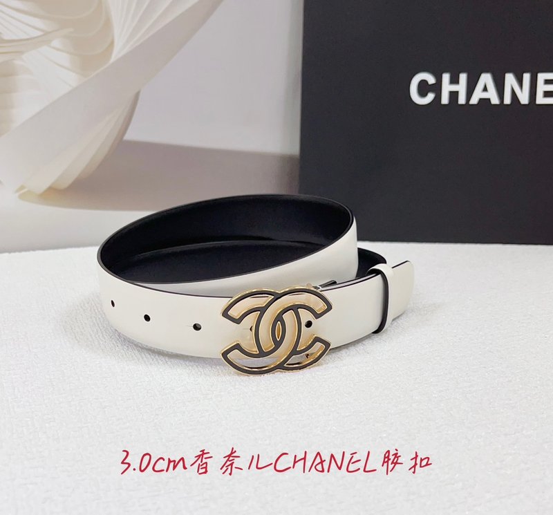 샤넬 3.0cm 양면 평직 벨트 001-220930