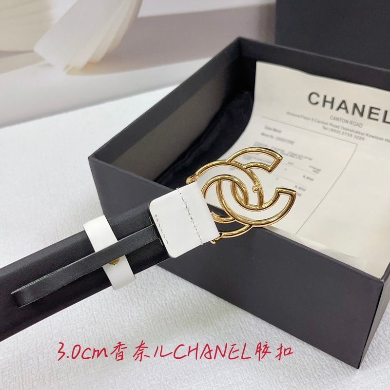 샤넬 3.0cm 양면 평직 벨트 001-220930