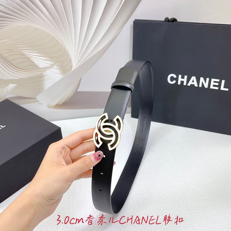 샤넬 3.0cm 양면 평직 벨트 001-220937