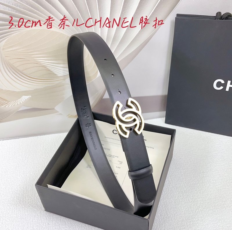 샤넬 3.0cm 양면 평직 벨트 001-220937
