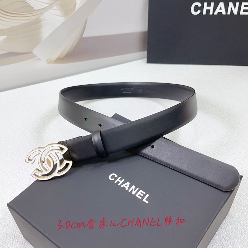 샤넬 3.0cm 양면 평직 벨트 001-220937