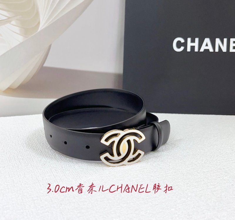 샤넬 3.0cm 양면 평직 벨트 001-220937