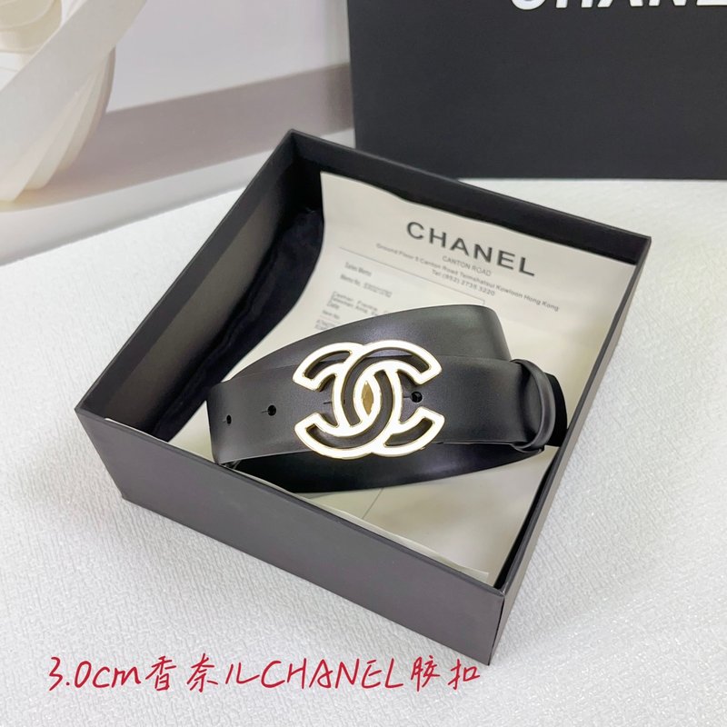 샤넬 3.0cm 양면 평직 벨트 001-220937