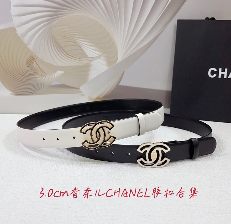 샤넬 3.0cm 양면 평직 벨트 001-220937