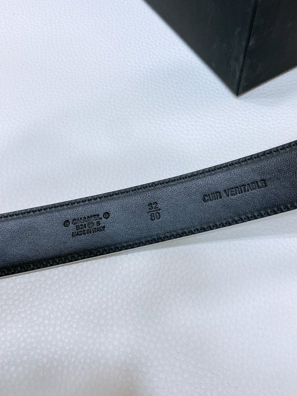 샤넬 24C 크리스탈 버클 양피 벨트 001-220938