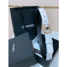 샤넬 24C 크리스탈 버클 양피 벨트 001-220938
