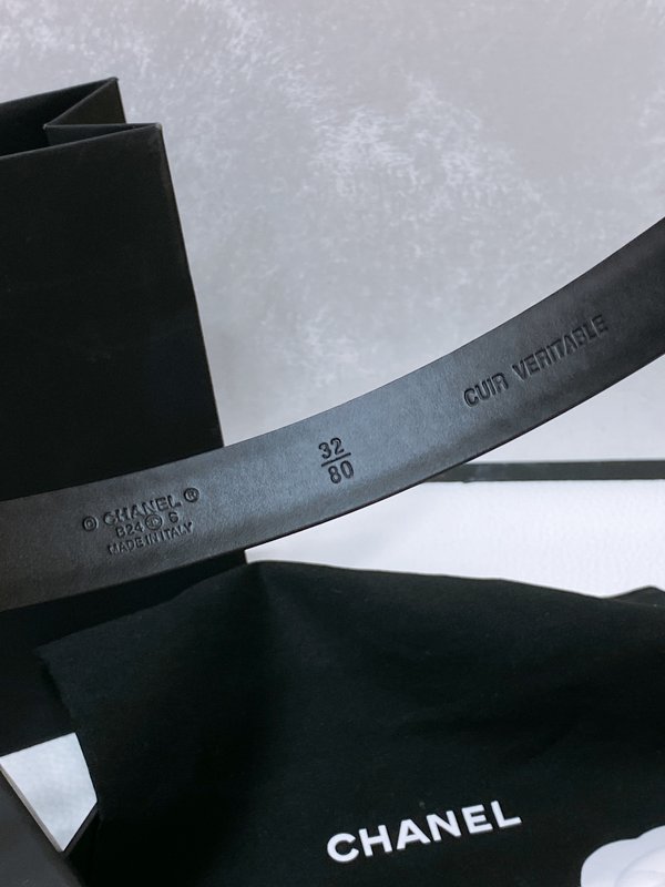 샤넬 24C 체인 가죽 벨트 CC 로고 001-220943