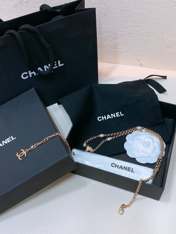 샤넬 신규 크리스탈 더블 C 하트 웨스트 체인 001-220944