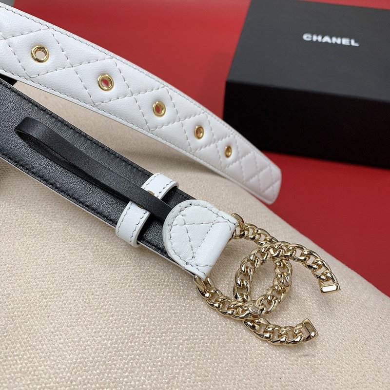 샤넬 24C 체인 퀼팅 벨트 3.0cm 001-220950