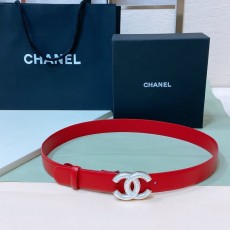 샤넬 CC 로고 버클 송아지 가죽 벨트 3.0cm 001-220974