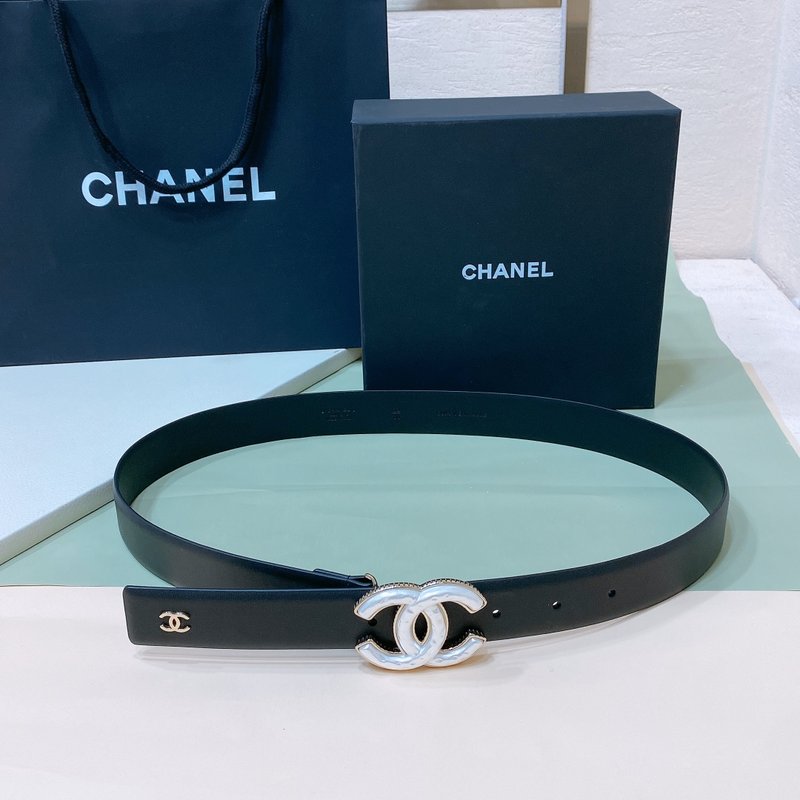 샤넬 CC 레진 버클 블랙 벨트 001-220978