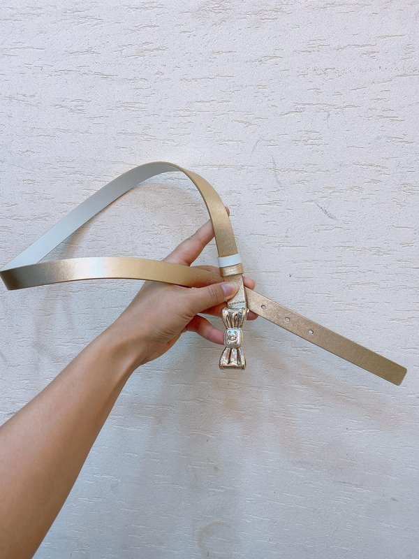 샤넬 23 시즌 소가죽 벨트 2.0cm 001-220995