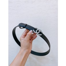 샤넬 23 시즌 진주 라인스톤 CC 버클 가죽 벨트 001-220999