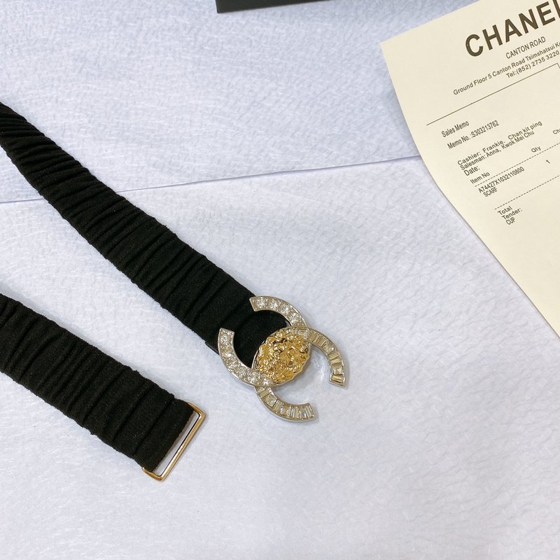 샤넬 23S 라이온 헤드 소가죽 벨트 001-221004