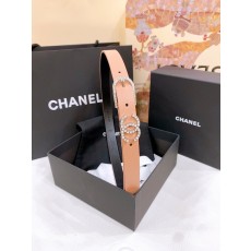 샤넬 라인스톤 핀 버클 소가죽 벨트 001-221025