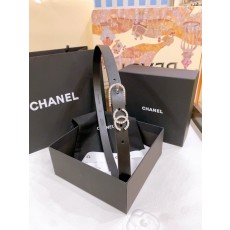 샤넬 라인스톤 핀 버클 송아지 가죽 벨트 001-221037