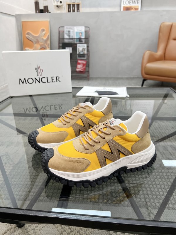 몬클레르 이탈리아 가죽 캔버스 운동화 001-221335