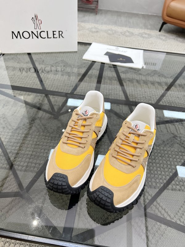몬클레르 이탈리아 가죽 캔버스 운동화 001-221335