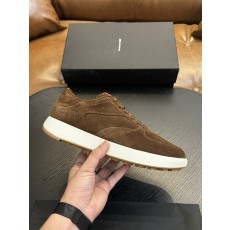 Kiton 남성 송아지 스웨이드 운동화 001-221556