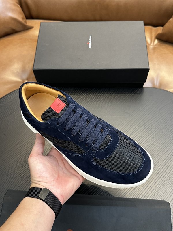 Kiton 남성 스웨이드 럭셔리 운동화 001-221558